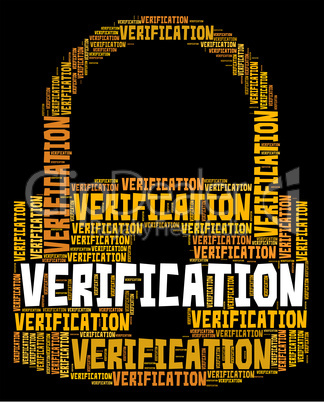 Verification Lock Shows Authenticity Guaranteed And Certified