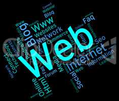 Web Word Means Net Text And Websites