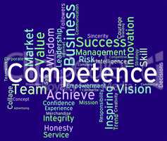 Competence Words Represents Capability Aptitude And Adeptness