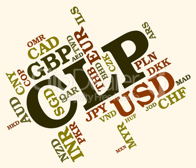 Clp Currency Means Foreign Exchange And Chile