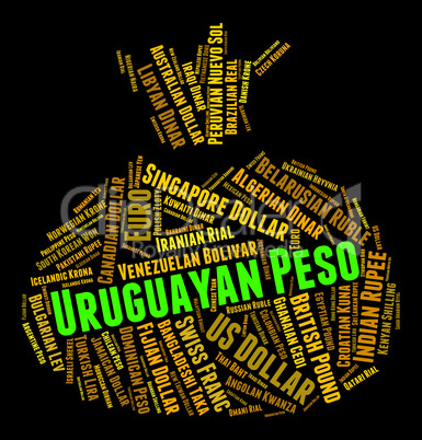 Uruguayan Peso Represents Exchange Rate And Currencies