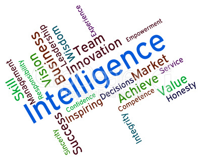 Intelligence Words Represents Intellectual Capacity And Ability
