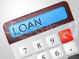 Loan Calculator Means Fund Loans And Lending