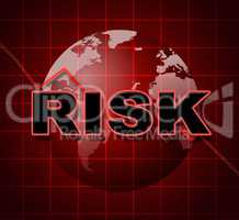 Risk Graph Shows Infochart Beware And Risky