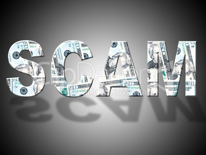 Scam Dollars Shows United States And American