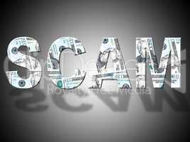Scam Dollars Shows United States And American
