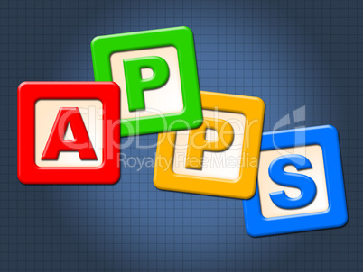 Apps Kids Blocks Shows Application Software And Computing