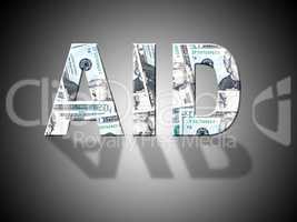 Aid Dollars Represents Answer Cash And Volunteer