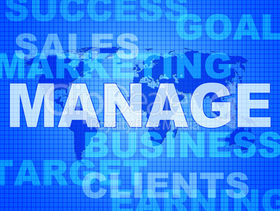 Manage Words Represents Directorate Head And Managing