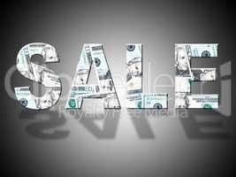 Sale Dollars Indicates American Closeout And Reduction