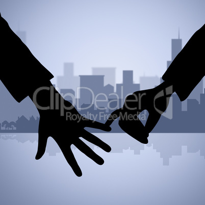 Holding Hands Represents Find Love And Affection