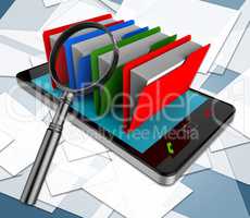 Smartphone Files Means Fact Business And Information