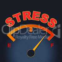 Stress Gauge Means Indicator Dial And Pressure