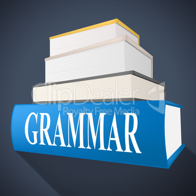 Grammar Book Indicates Rules Of Language And Learning