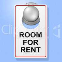 Room For Rent Means Place To Stay And Book