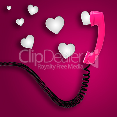 Romantic Call Indicates Text Space And Chat