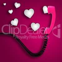 Romantic Call Indicates Text Space And Chat
