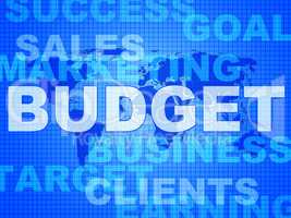 Budget Words Means Bills Costing And Money