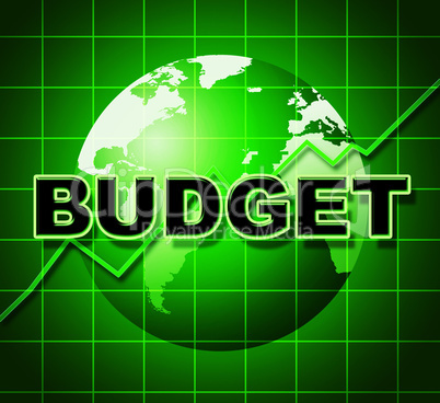 Budget Graph Means Costing Expenditure And Statistic