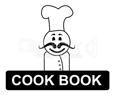 Cook Book Chef Represents Cooking In Kitchen And Chefs