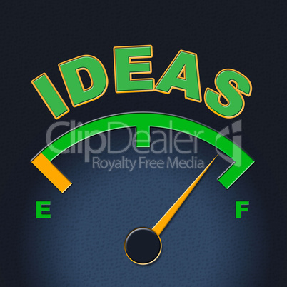 Ideas Gauge Indicates Display Concepts And Inventions