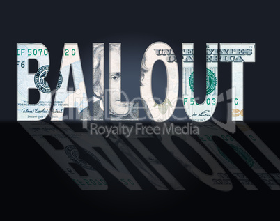 Bailout Dollars Means United States And Bailing