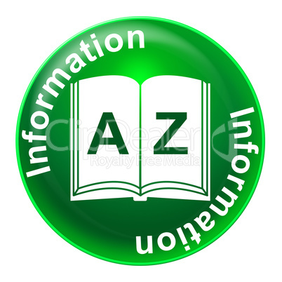 Information Badge Indicates Know How And Advisor