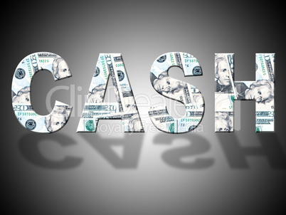Cash Letters Shows American Dollars And Bank