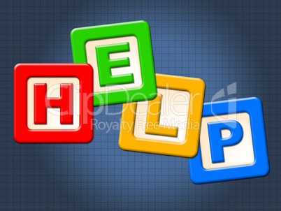 Help Kids Blocks Shows Information Youngsters And Question