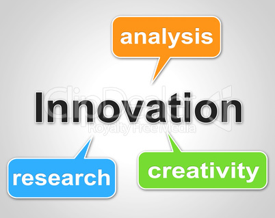 Innovation Words Shows Investigate Researcher And Investigation