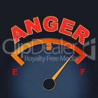 Anger Gauge Means Annoy Annoyed And Rage