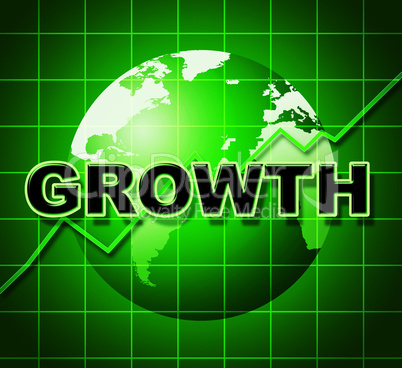 Growth Graph Means Financial Expansion And Forecast