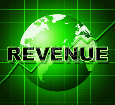 Revenue Graph Represents Income Graphs And Diagram
