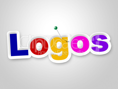 Logos Sign Represents Company Identity And Brand