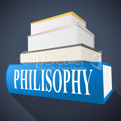 Philosophy Book Shows Non-Fiction Morality And Reasoning