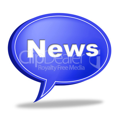 News Message Indicates Communication Messages And Communicate