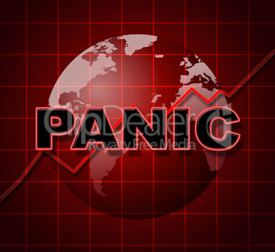 Panic Graph Represents Infograph Anxiety And Diagram