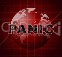 Panic Graph Represents Infograph Anxiety And Diagram