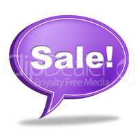 Sale Message Means Correspond Reduction And Messages