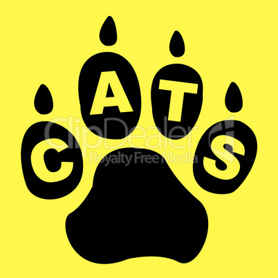 Cats Paw Represents Pet Care And Feline