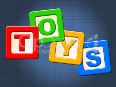Toys Kids Blocks Means Youths Shopping And Child