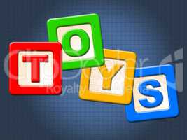 Toys Kids Blocks Means Youths Shopping And Child