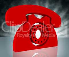 Telephone Call Shows Question Information And Chat