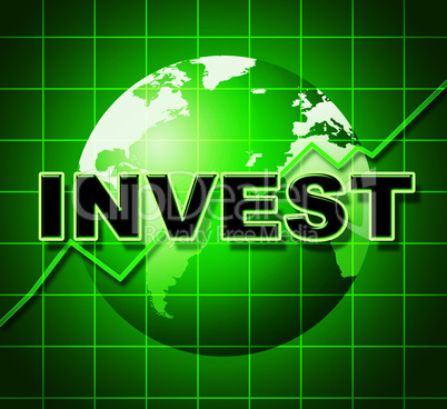 Invest Graph Means Return On Investment And Finance
