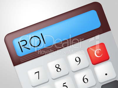 Roi Calculator Shows Return On Investment And Calculate