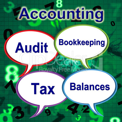 Accounting Words Means Balancing The Books And Auditor