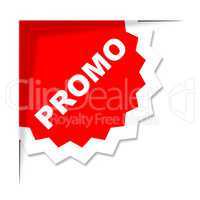 Promo Label Represents Merchandise Clearance And Discount