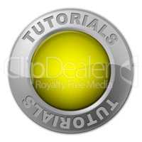 Tutorials Button Shows Learn Train And University