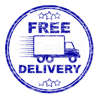 Free Delivery Stamp Represents With Our Compliments And Complimentary
