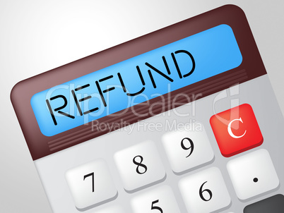 Refund Calculator Means Reimbursement Refunding And Return